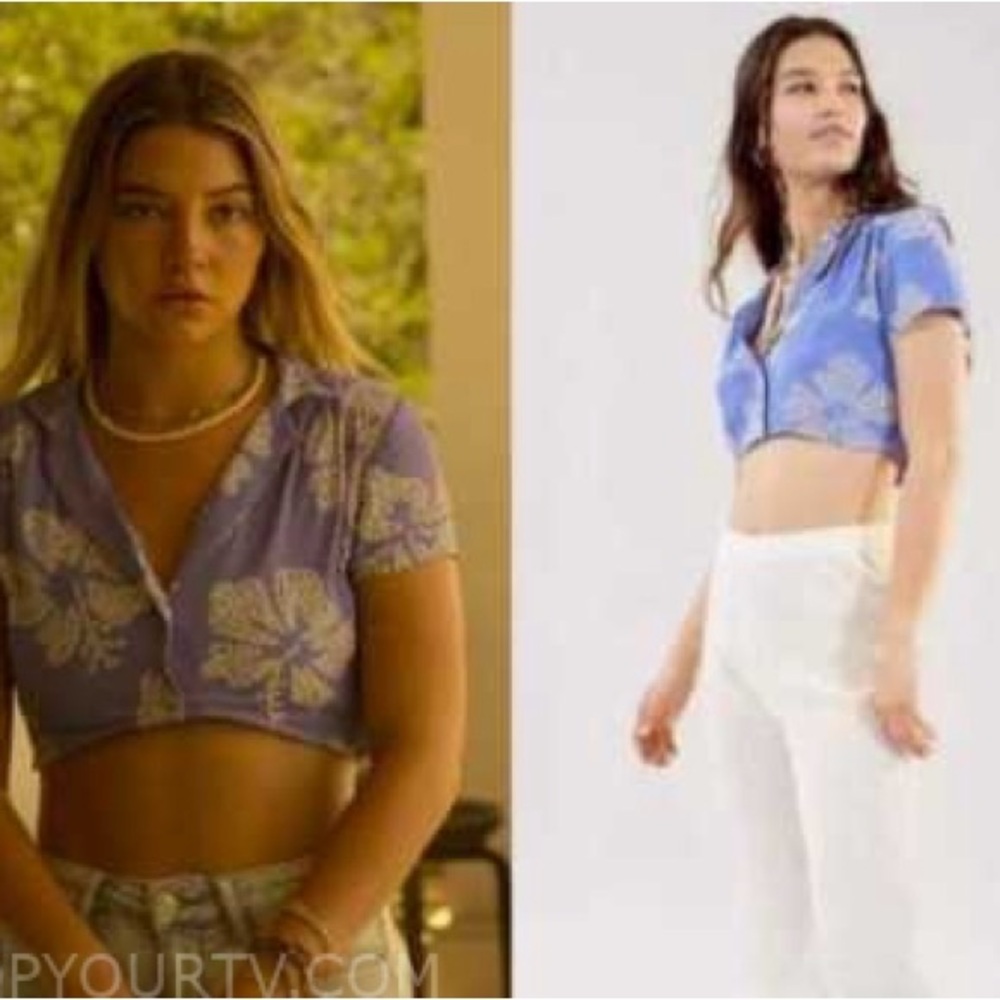 Sarah Cameron UO hibiscus top